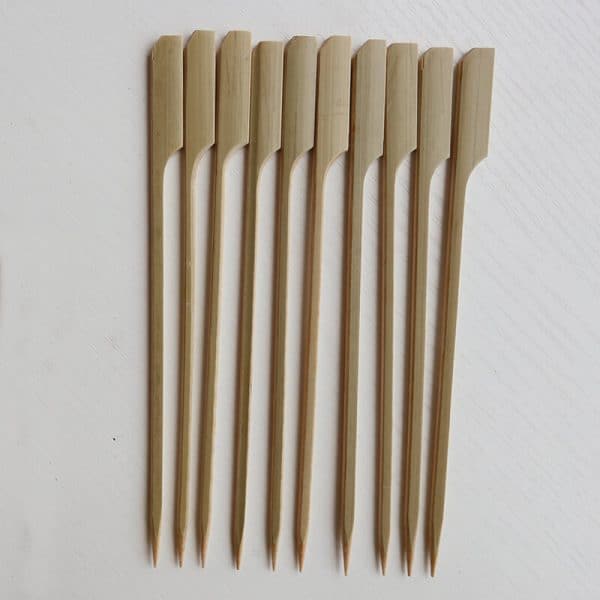 Green Bamboo Sticks Wholesale Bamboo Paddle Skewers Cheap Prices from Manufacturer - Image 2