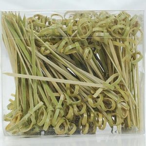 Bamboo toothpicks with knot