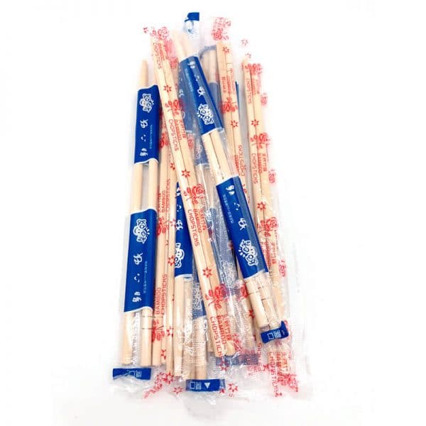Bamboo chopsticks with OPP plastic wrapped