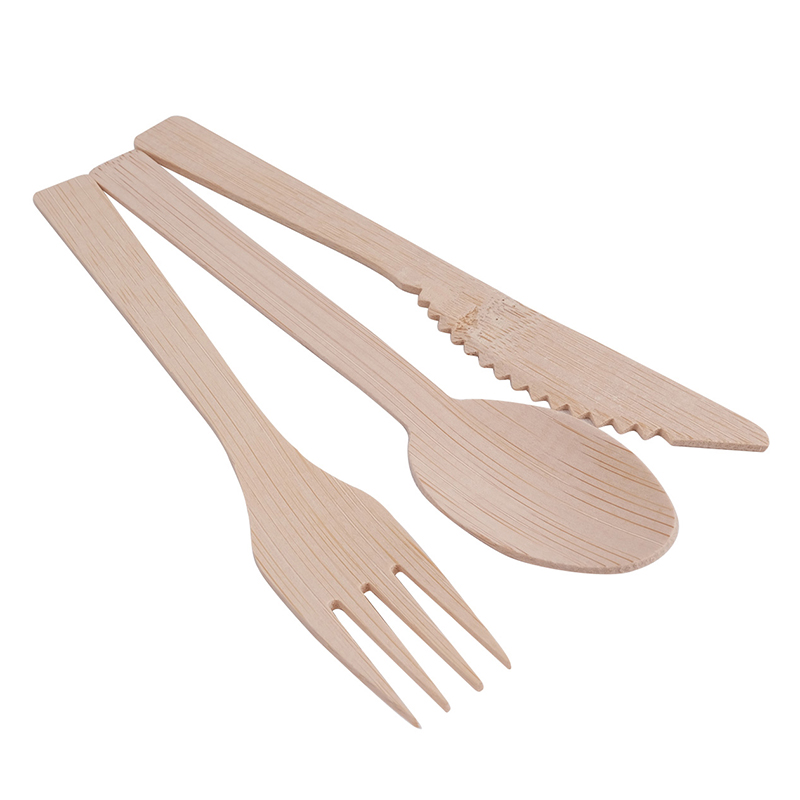 Bamboo Knife Fork Spoon Set 