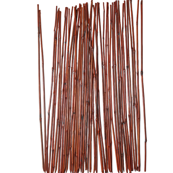Red Dyed Garden Plant Support Poles (1)