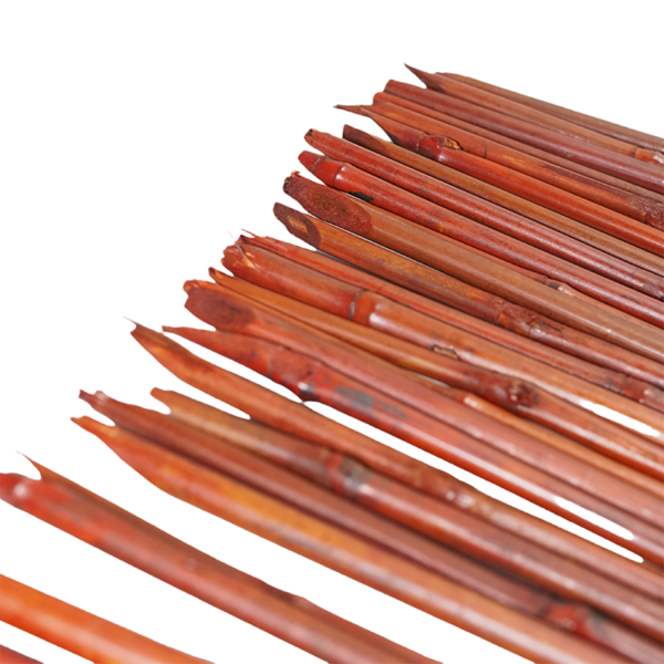 Red Dyed Garden Plant Support Poles (2)